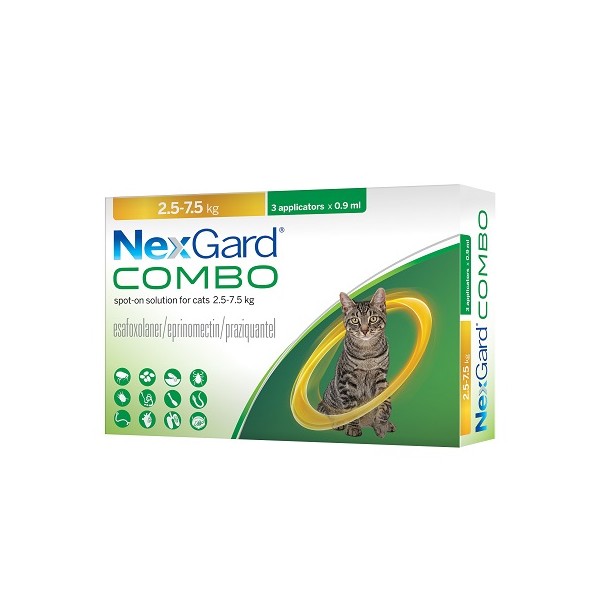넥스가드캣 콤보액 라지(2.5kg~7.5kg) 3EA